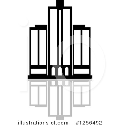 Royalty-Free (RF) Skyscraper Clipart Illustration by Vector Tradition SM - Stock Sample #1256492