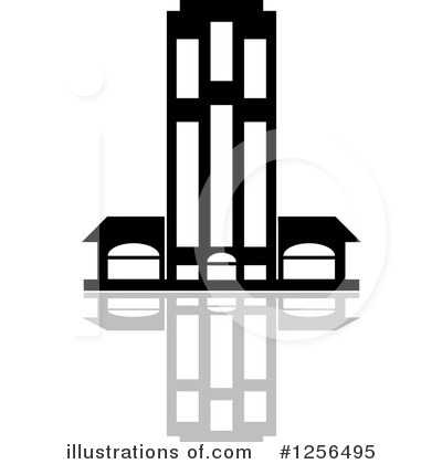 Royalty-Free (RF) Skyscraper Clipart Illustration by Vector Tradition SM - Stock Sample #1256495