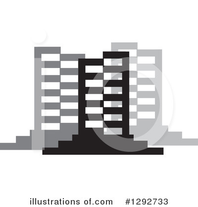 Royalty-Free (RF) Skyscraper Clipart Illustration by ColorMagic - Stock Sample #1292733
