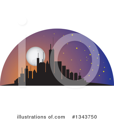 Royalty-Free (RF) Skyscraper Clipart Illustration by ColorMagic - Stock Sample #1343750