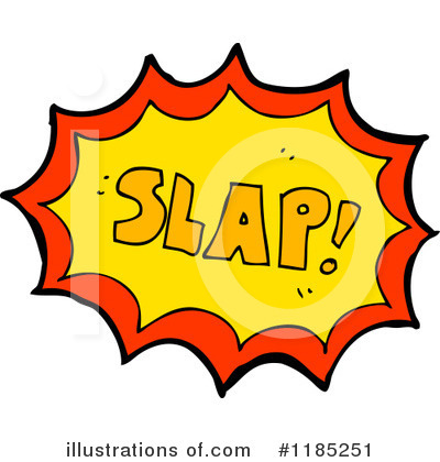 Royalty-Free (RF) Slap Clipart Illustration by lineartestpilot - Stock Sample #1185251