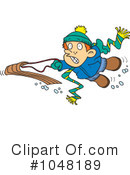 Sledding Clipart #1048189 by toonaday