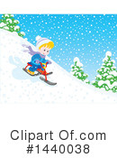 Sledding Clipart #1440038 by Alex Bannykh