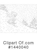 Sledding Clipart #1440040 by Alex Bannykh