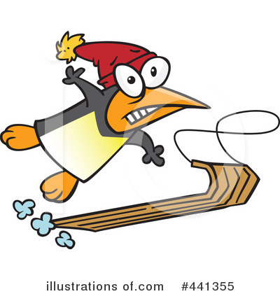 Royalty-Free (RF) Sledding Clipart Illustration by toonaday - Stock Sample #441355