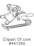 Sledding Clipart #441362 by toonaday