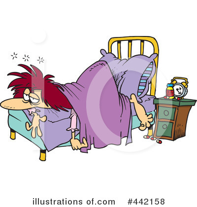 Royalty-Free (RF) Sleep Clipart Illustration by toonaday - Stock Sample #442158