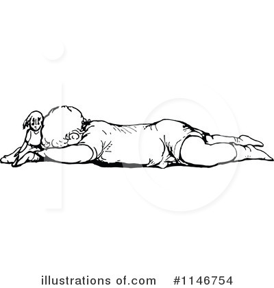 Royalty-Free (RF) Sleeping Clipart Illustration by Prawny Vintage - Stock Sample #1146754