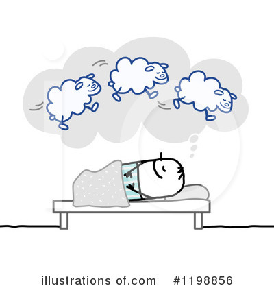 Royalty-Free (RF) Sleeping Clipart Illustration by NL shop - Stock Sample #1198856