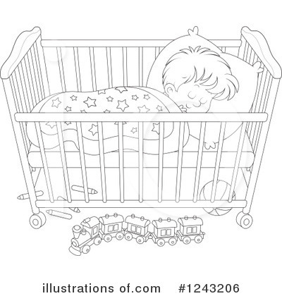 Royalty-Free (RF) Sleeping Clipart Illustration by Alex Bannykh - Stock Sample #1243206