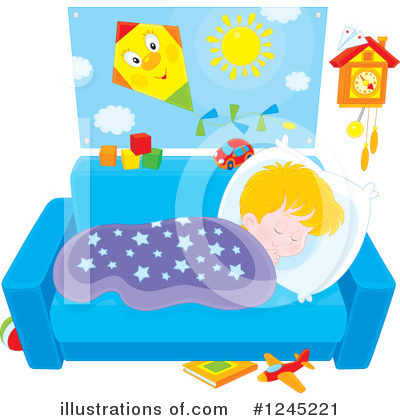 Royalty-Free (RF) Sleeping Clipart Illustration by Alex Bannykh - Stock Sample #1245221