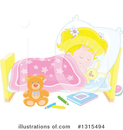 Royalty-Free (RF) Sleeping Clipart Illustration by Alex Bannykh - Stock Sample #1315494