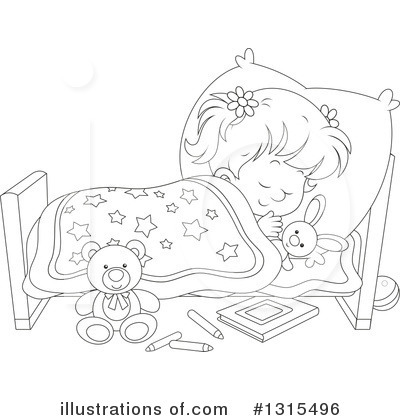 Royalty-Free (RF) Sleeping Clipart Illustration by Alex Bannykh - Stock Sample #1315496