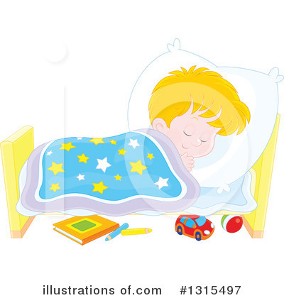 Royalty-Free (RF) Sleeping Clipart Illustration by Alex Bannykh - Stock Sample #1315497