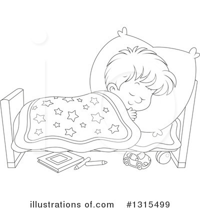 Royalty-Free (RF) Sleeping Clipart Illustration by Alex Bannykh - Stock Sample #1315499
