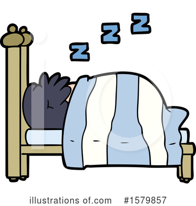 Royalty-Free (RF) Sleeping Clipart Illustration by lineartestpilot - Stock Sample #1579857