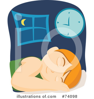 Royalty-Free (RF) Sleeping Clipart Illustration by BNP Design Studio - Stock Sample #74098