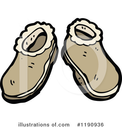 Royalty-Free (RF) Slippers Clipart Illustration by lineartestpilot - Stock Sample #1190936