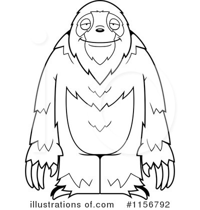 Royalty-Free (RF) Sloth Clipart Illustration by Cory Thoman - Stock Sample #1156792