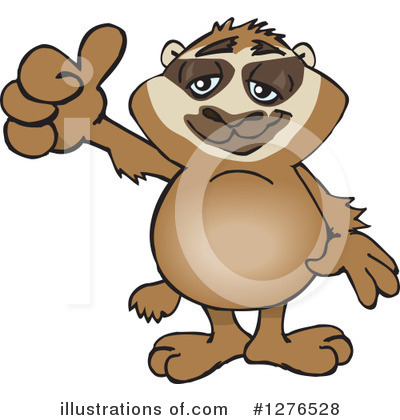 Royalty-Free (RF) Sloth Clipart Illustration by Dennis Holmes Designs - Stock Sample #1276528