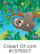 Sloth Clipart #1375007 by visekart