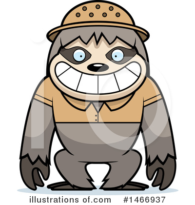 Sloth Clipart #1466937 by Cory Thoman