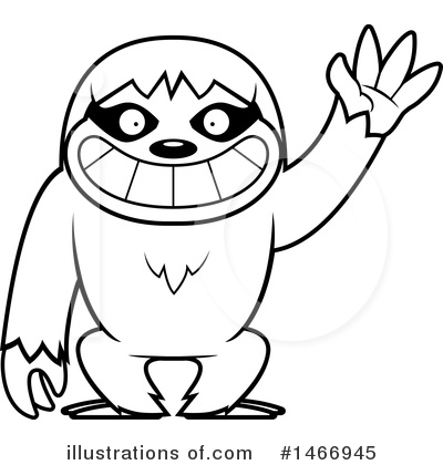 Royalty-Free (RF) Sloth Clipart Illustration by Cory Thoman - Stock Sample #1466945