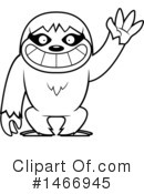 Sloth Clipart #1466945 by Cory Thoman