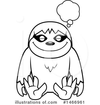 Royalty-Free (RF) Sloth Clipart Illustration by Cory Thoman - Stock Sample #1466961