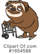 Sloth Clipart #1654588 by toonaday