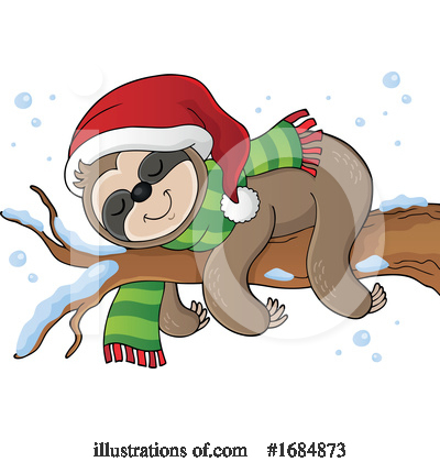 Royalty-Free (RF) Sloth Clipart Illustration by visekart - Stock Sample #1684873