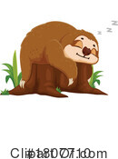 Sloth Clipart #1807710 by Vector Tradition SM
