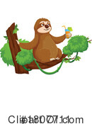 Sloth Clipart #1807711 by Vector Tradition SM