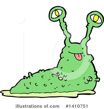 Royalty-Free (RF) Slug Clipart Illustration by lineartestpilot - Stock Sample #1410751
