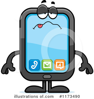 Royalty-Free (RF) Smart Phone Clipart Illustration by Cory Thoman - Stock Sample #1173490