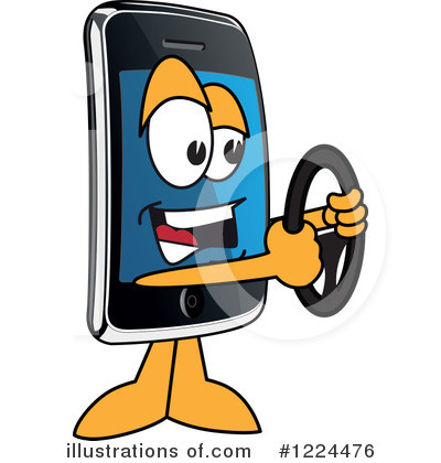 Royalty-Free (RF) Smart Phone Clipart Illustration by Mascot Junction - Stock Sample #1224476