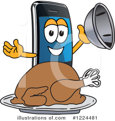Royalty-Free (RF) Smart Phone Clipart Illustration by Mascot Junction - Stock Sample #1224481