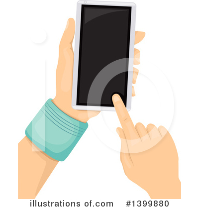Royalty-Free (RF) Smart Phone Clipart Illustration by BNP Design Studio - Stock Sample #1399880