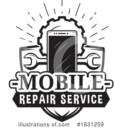 Royalty-Free (RF) Smart Phone Clipart Illustration by Vector Tradition SM - Stock Sample #1631259