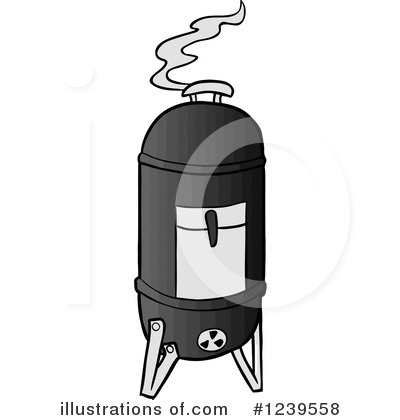 Bbq Smoker Clipart #1239558 by LaffToon