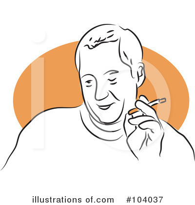 Royalty-Free (RF) Smoking Clipart Illustration by Prawny - Stock Sample #104037