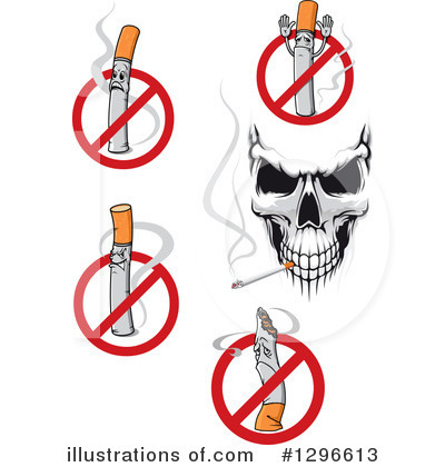 Royalty-Free (RF) Smoking Clipart Illustration by Vector Tradition SM - Stock Sample #1296613