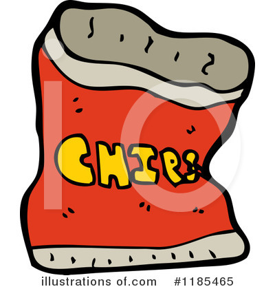 Bag Of Chips Clipart #1185465 by lineartestpilot