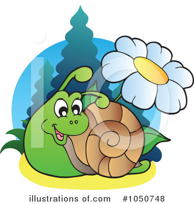 Royalty-Free (RF) Snail Clipart Illustration by visekart - Stock Sample #1050748