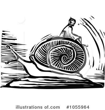 Royalty-Free (RF) Snail Clipart Illustration by xunantunich - Stock Sample #1055964