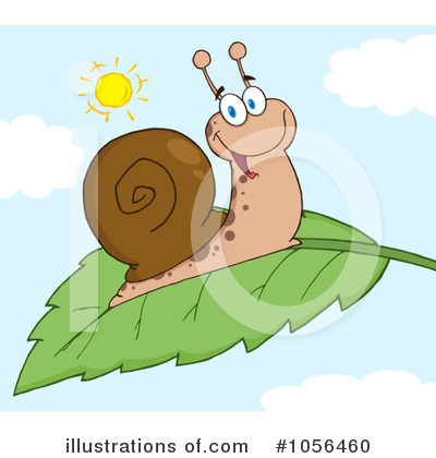 Royalty-Free (RF) Snail Clipart Illustration by Hit Toon - Stock Sample #1056460