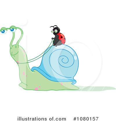 Royalty-Free (RF) Snail Clipart Illustration by Rosie Piter - Stock Sample #1080157