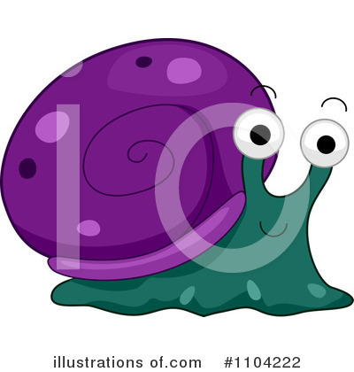 Royalty-Free (RF) Snail Clipart Illustration by BNP Design Studio - Stock Sample #1104222