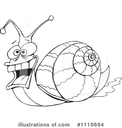 Royalty-Free (RF) Snail Clipart Illustration by Dennis Holmes Designs - Stock Sample #1110694