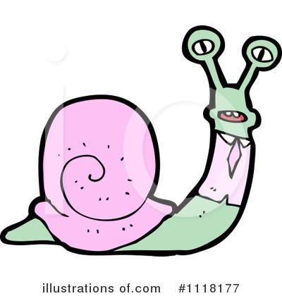 Royalty-Free (RF) Snail Clipart Illustration by lineartestpilot - Stock Sample #1118177